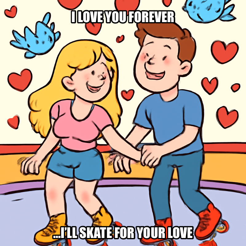 I Love You Forever / Ill Skate For Your Love meme
