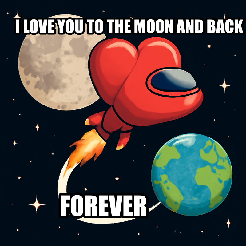 I Love You To The Moon And Back meme