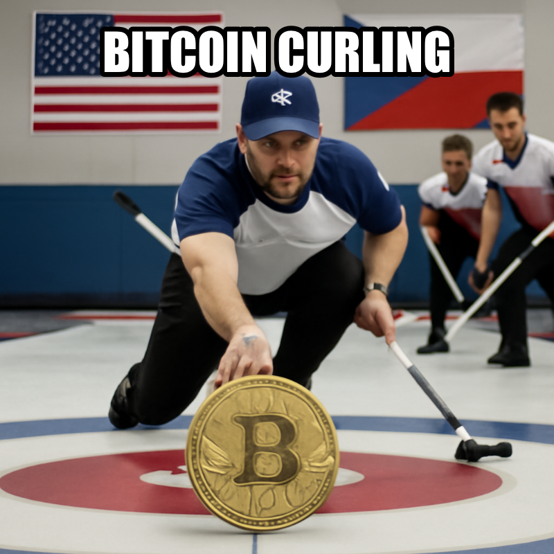 Bitcoin Curling meme