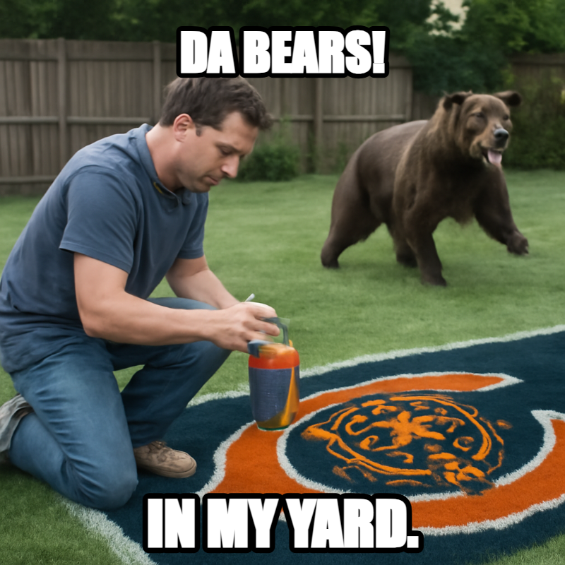 Da Bears! / In My Yard meme