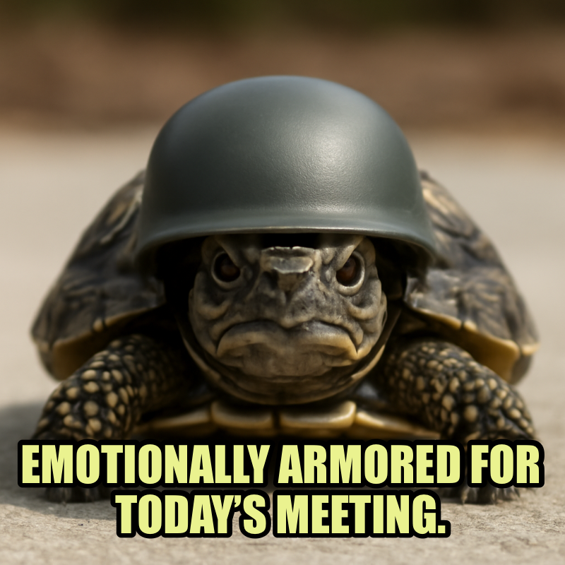 Emotionally Armored For Todays Meeting meme