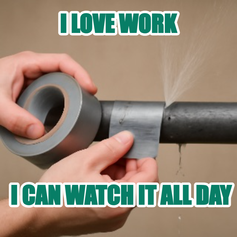 I Love Work / I Can Watch It All Day meme