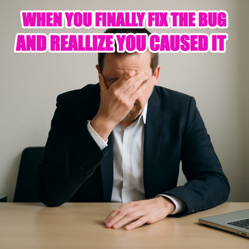 When You Finally Fix The Bug meme