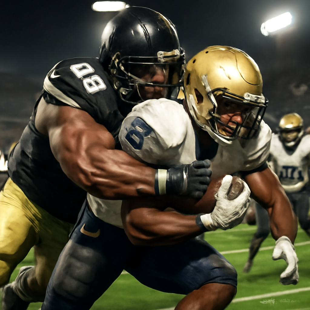 football player tackle super strong meme template