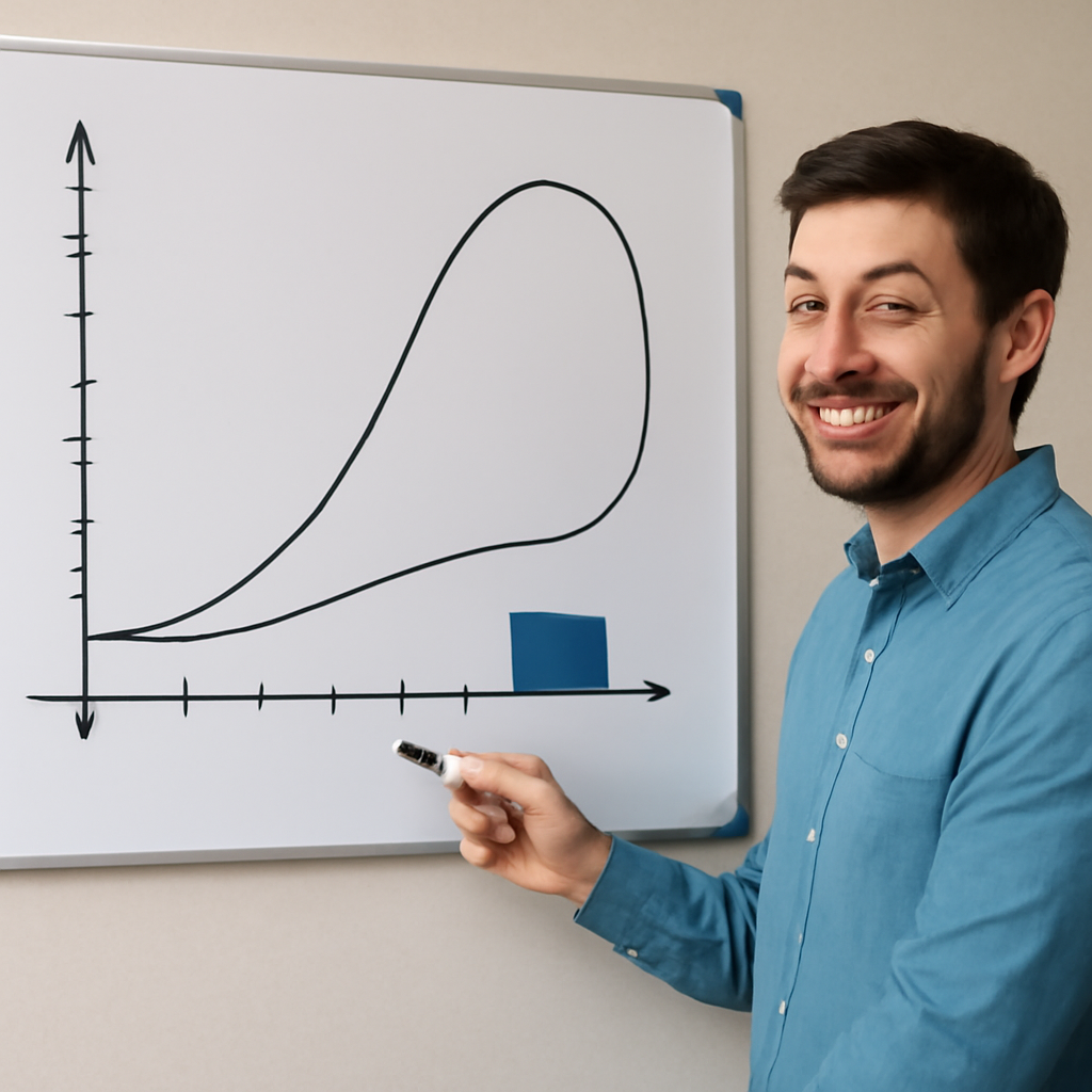 “Create a meme showing a graph: solving a DSA problem is O(n²), understanding i… (Meme) — Photoreal style