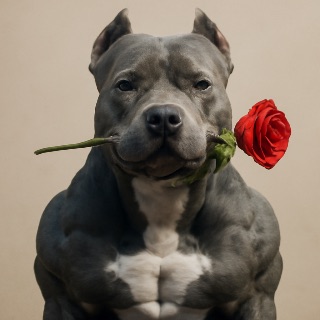Tough Love: The Blue Pit Bull meme template