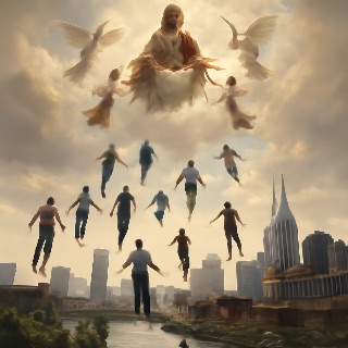 Jesus Rides the Nashville Skies meme template