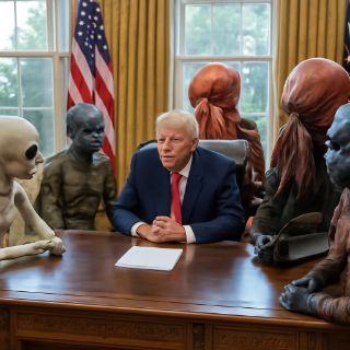 Intergalactic Business Meeting meme template