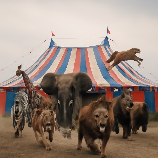 When the Circus Goes Wild meme template