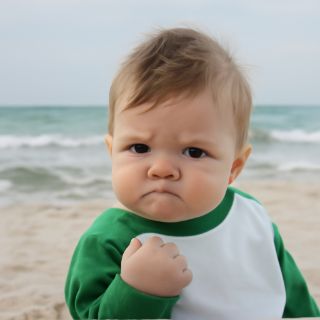 Baby's Mad Face Meme Template meme template