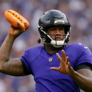 Lamar Jackson's Epic Hot Dog Pass meme template