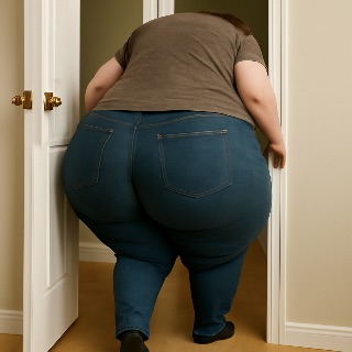 Struggling to Fit Through the Door meme template