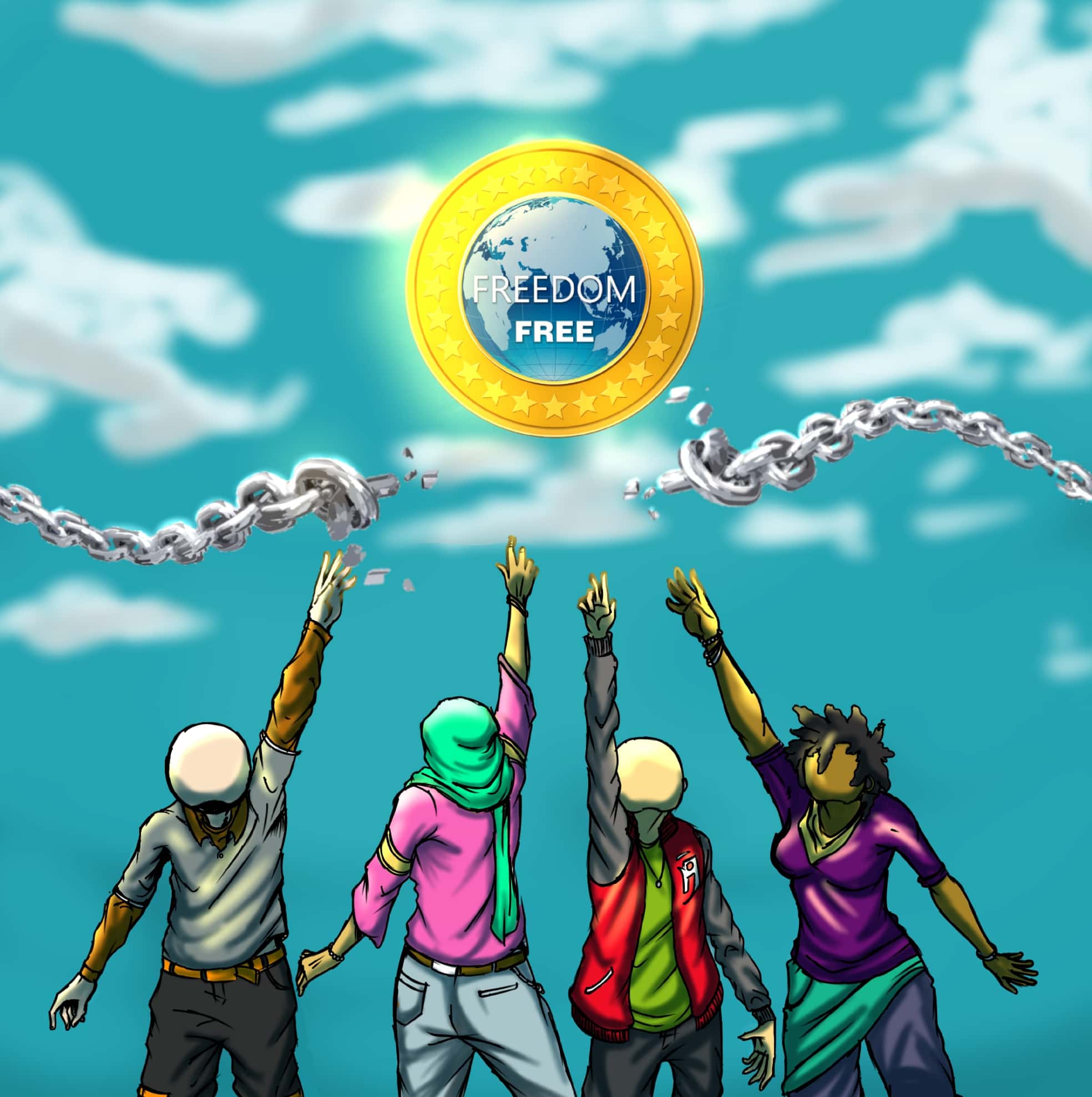 Nft Reach For Freedom #FREEcoin