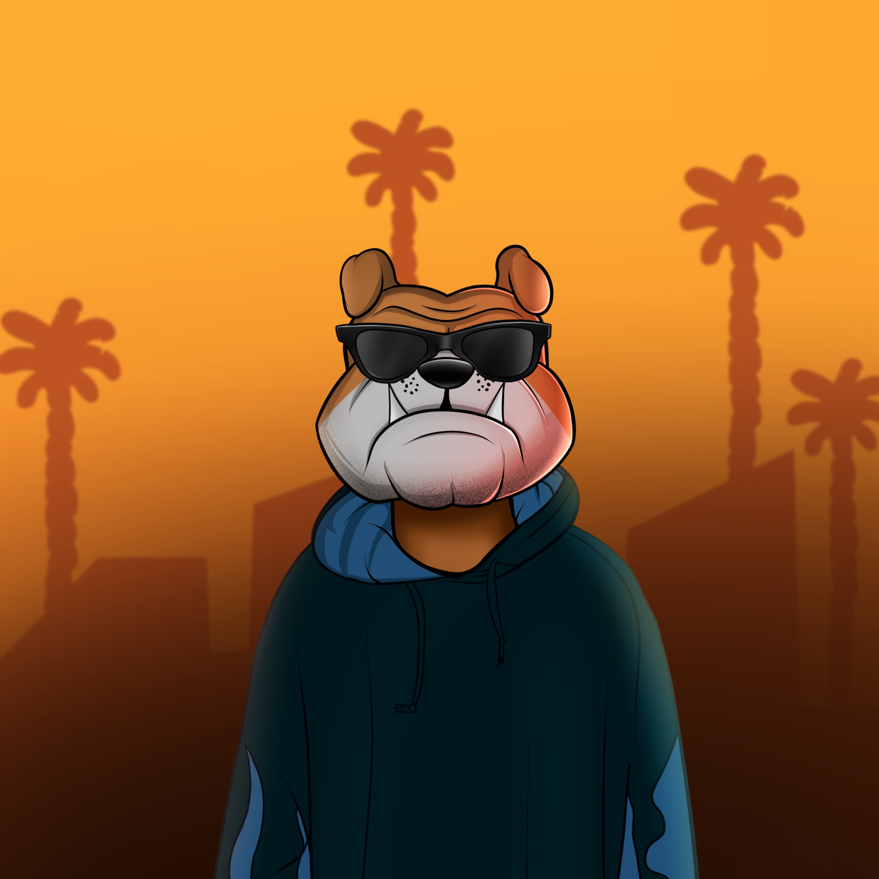 Nft Angry bulldog #07
