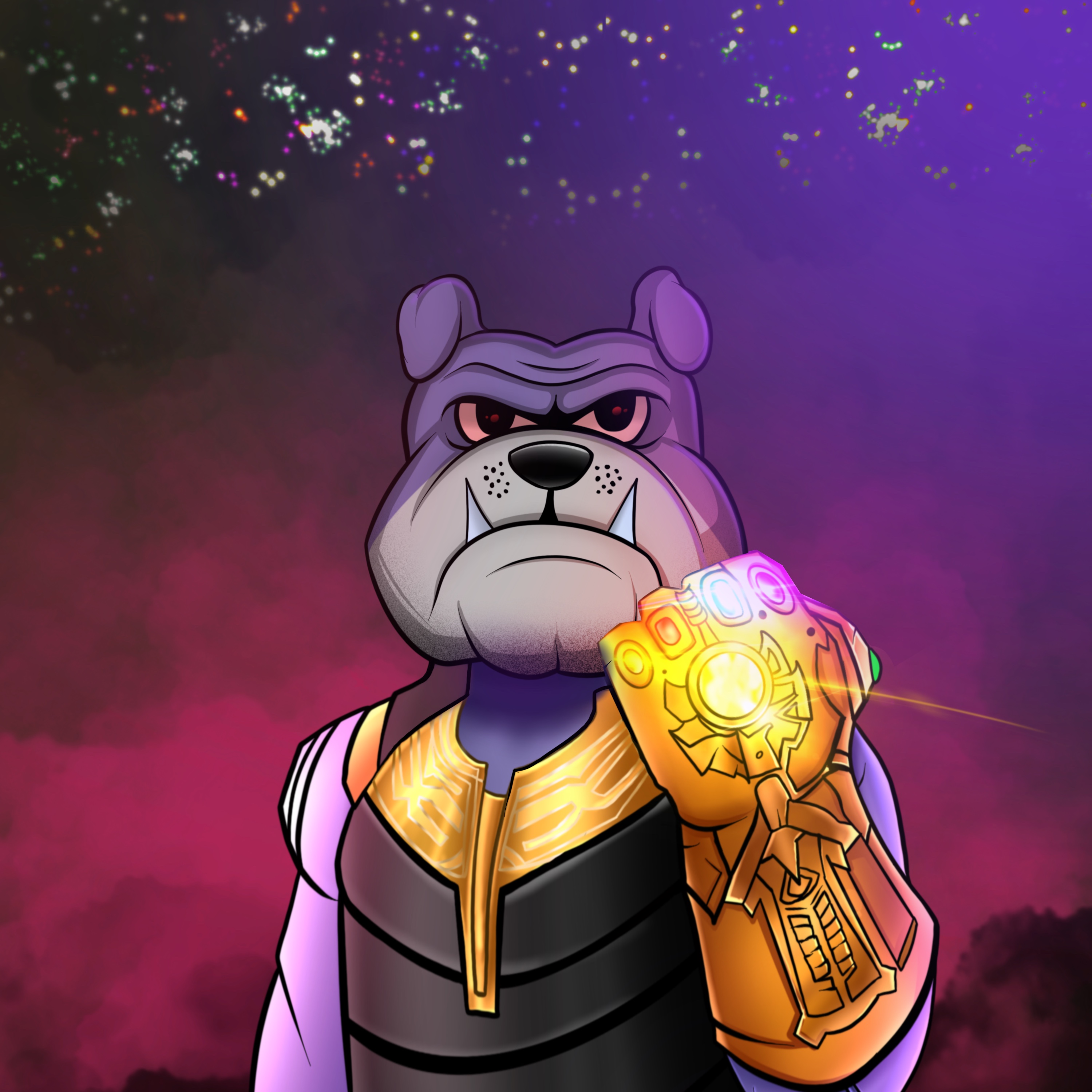 Nft Angry bulldog #09