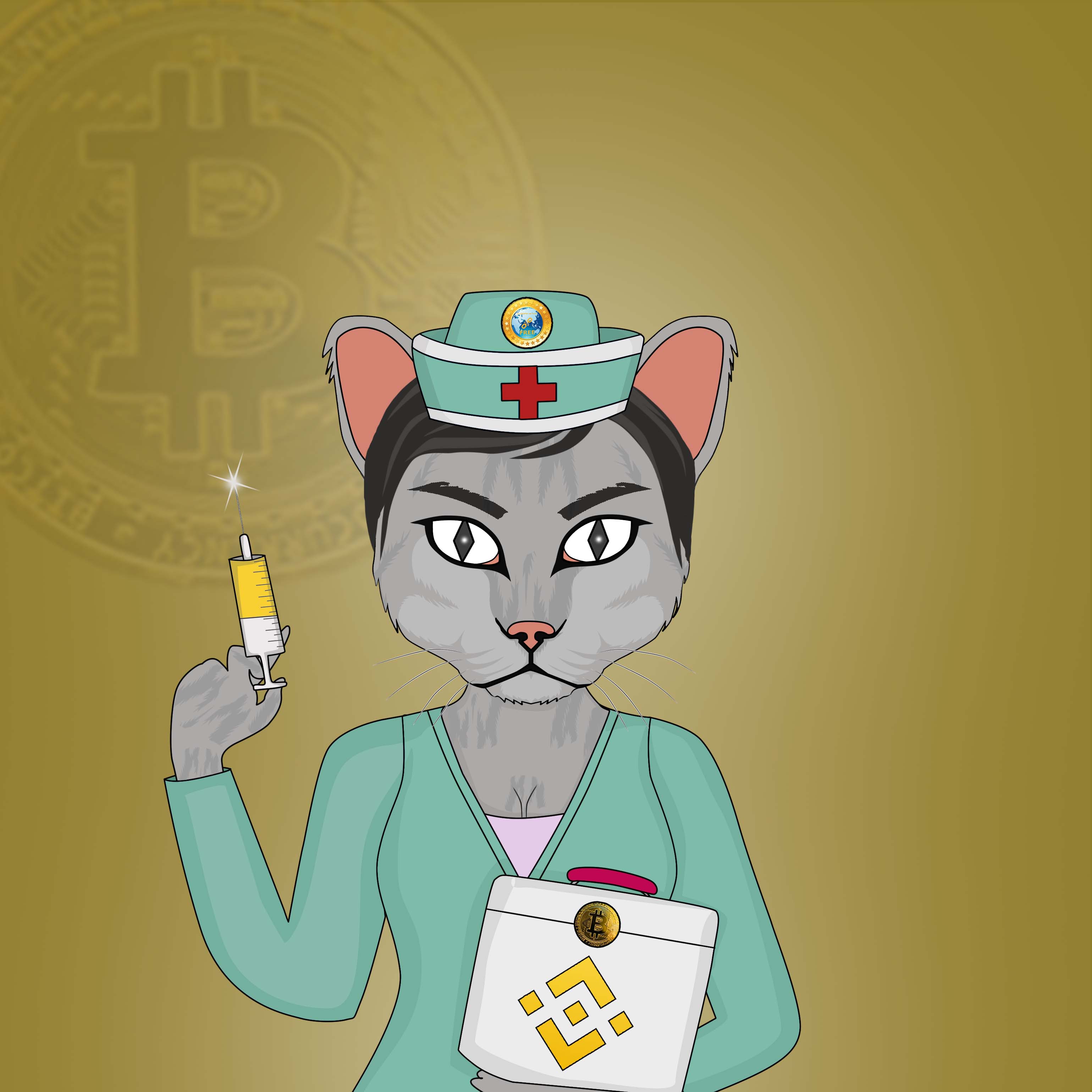 Nft Rare Cats - Bi-Nurse