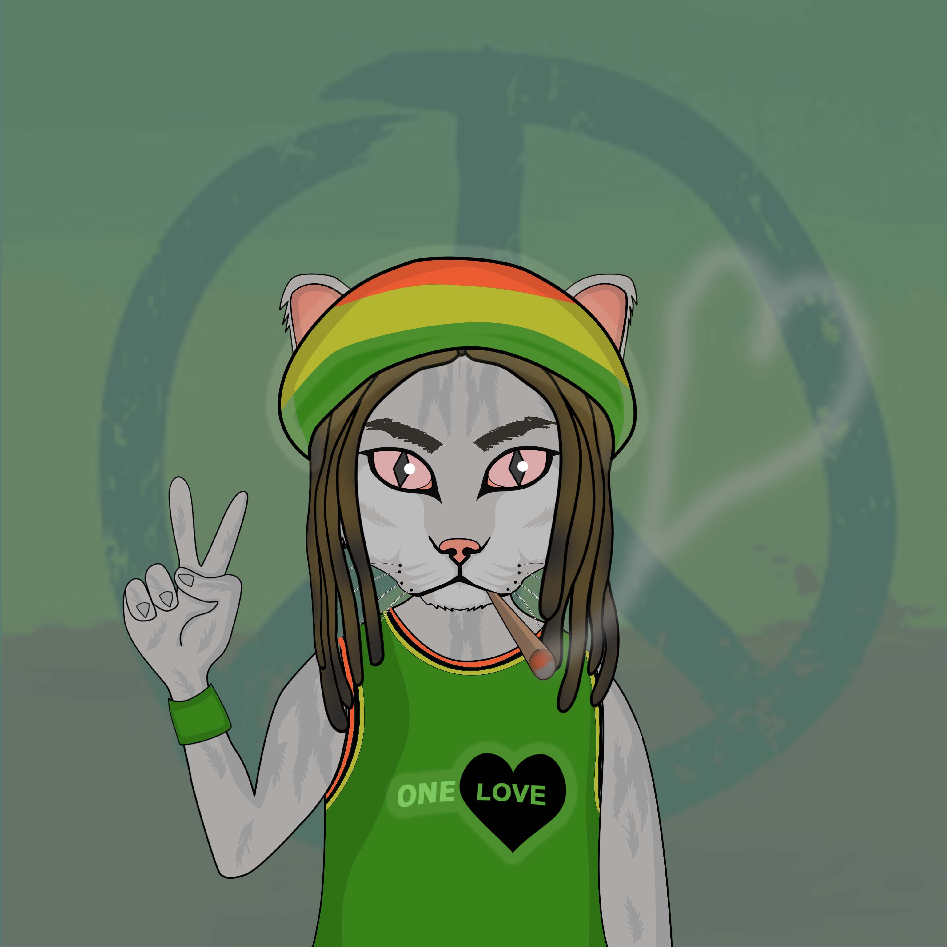 Nft Rare Cats - rastafari