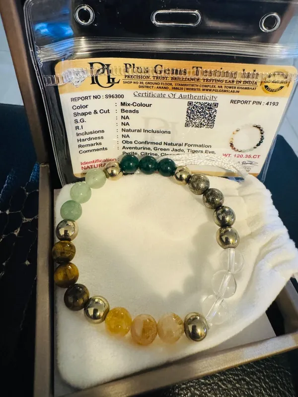 Customer photo - Dhanyog Bracelet for Wealth, Prosperity & Abundance