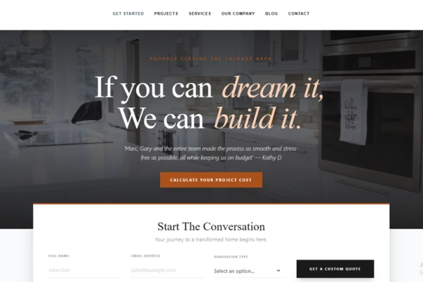 LB Projects Website Preview