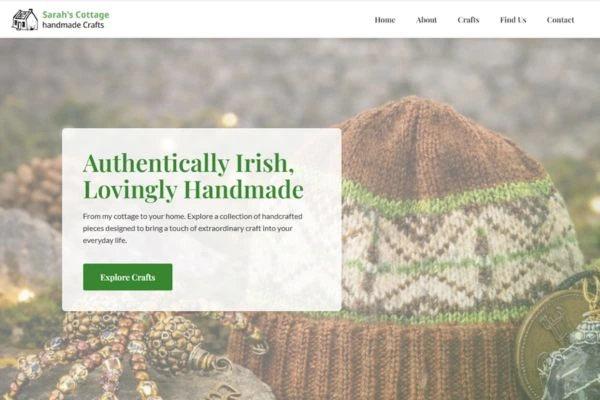 Sarahs Cottage Crafts Website Preview