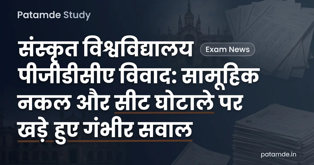 Sanskrit University PGDCA Controversy: What is the Case and Why is the Exam Department Under Fire?