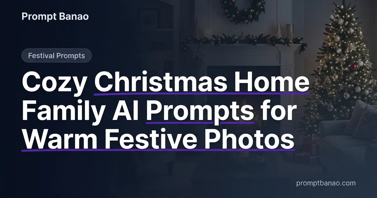 Cozy Christmas Home Family AI Prompts for Warm Festive Photos