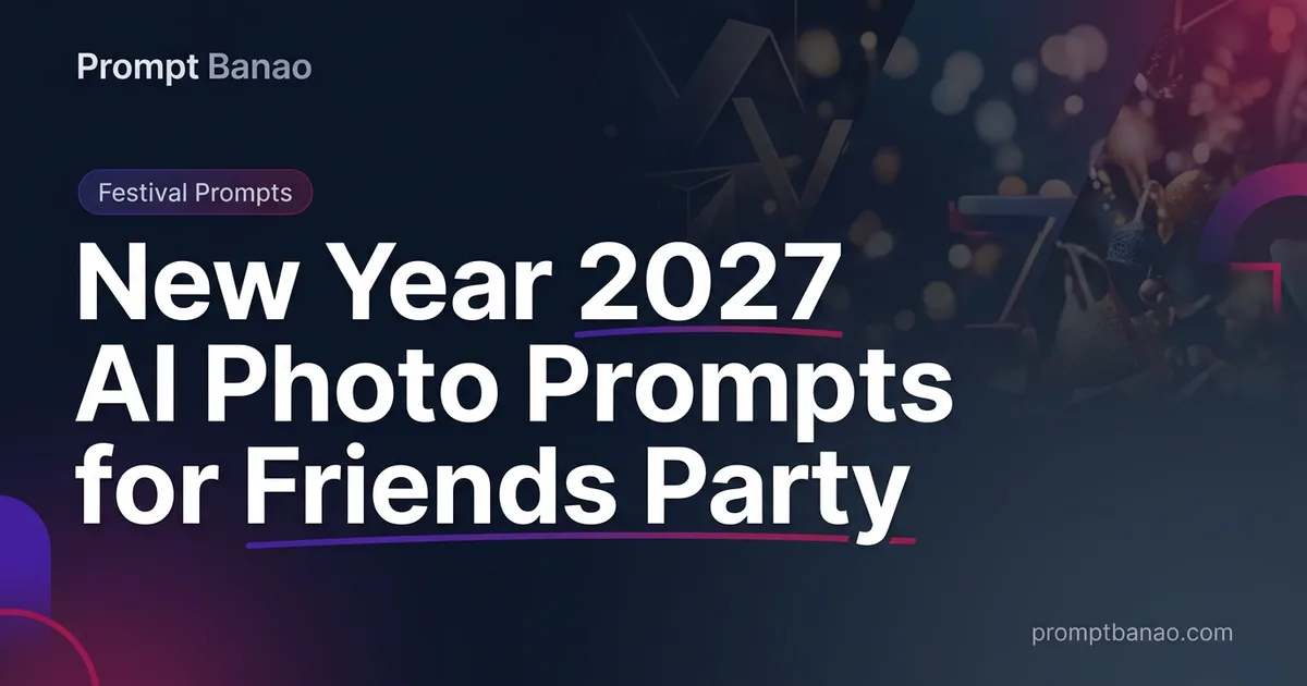 New Year 2027 AI Photo Prompts for Friends Party