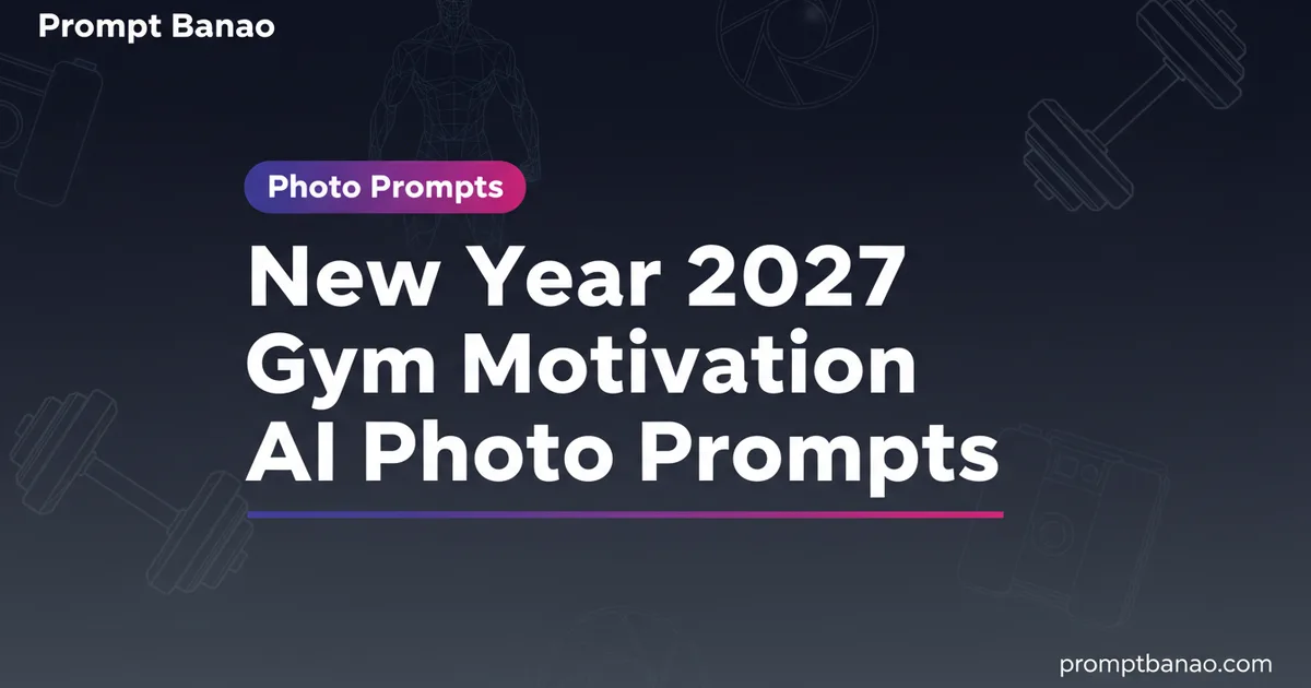 New Year 2027 Gym Motivation AI Photo Prompts