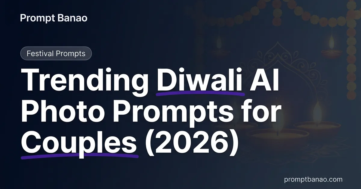 युगल के लिए ट्रेंडिंग दिवाली AI फोटो प्रॉम्प्ट्स