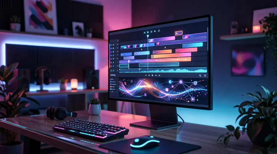 Google Flow digital workspace interface for video editing