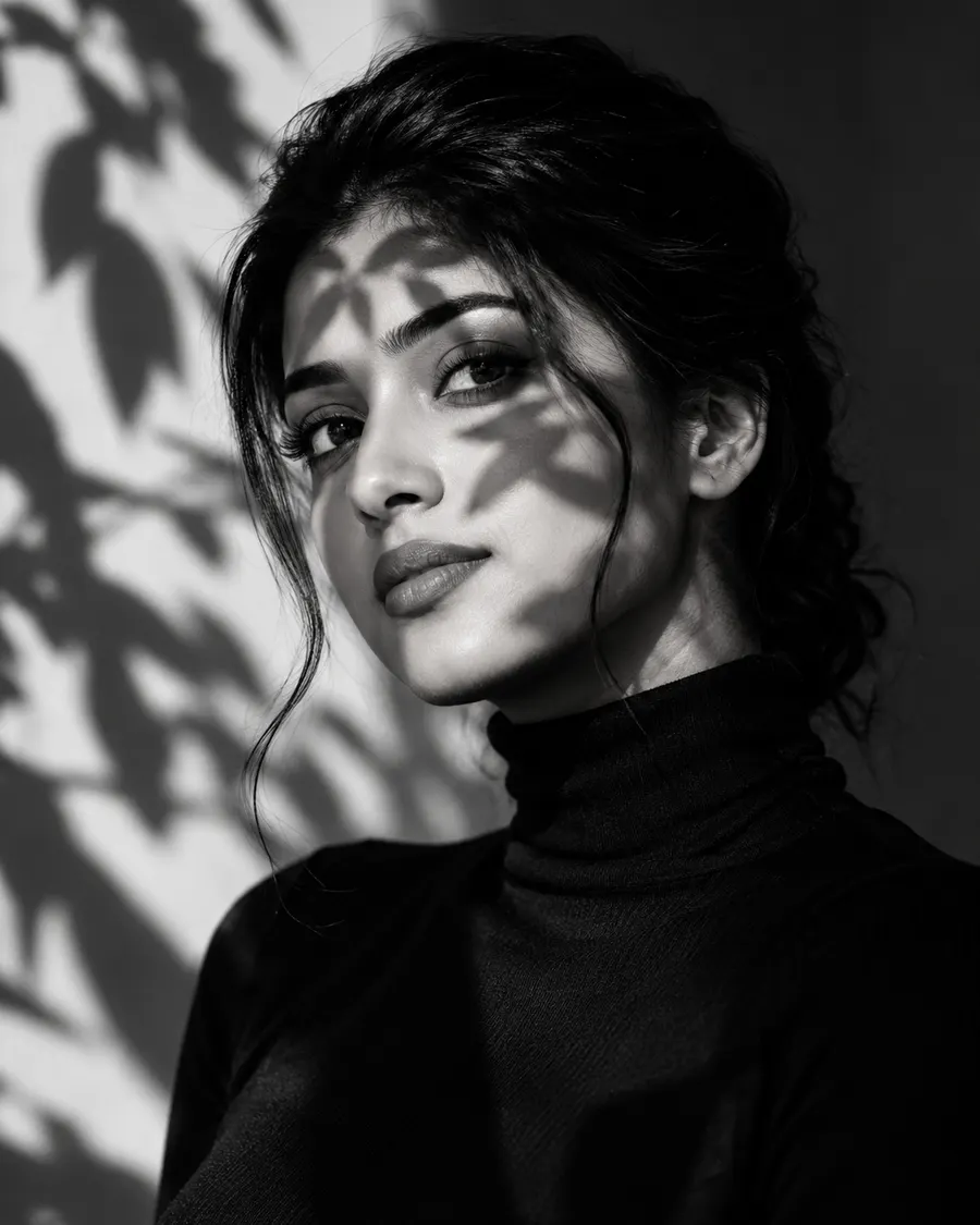 Minimalist Studio Shadow Play — AI photo sample made with ChatGPT