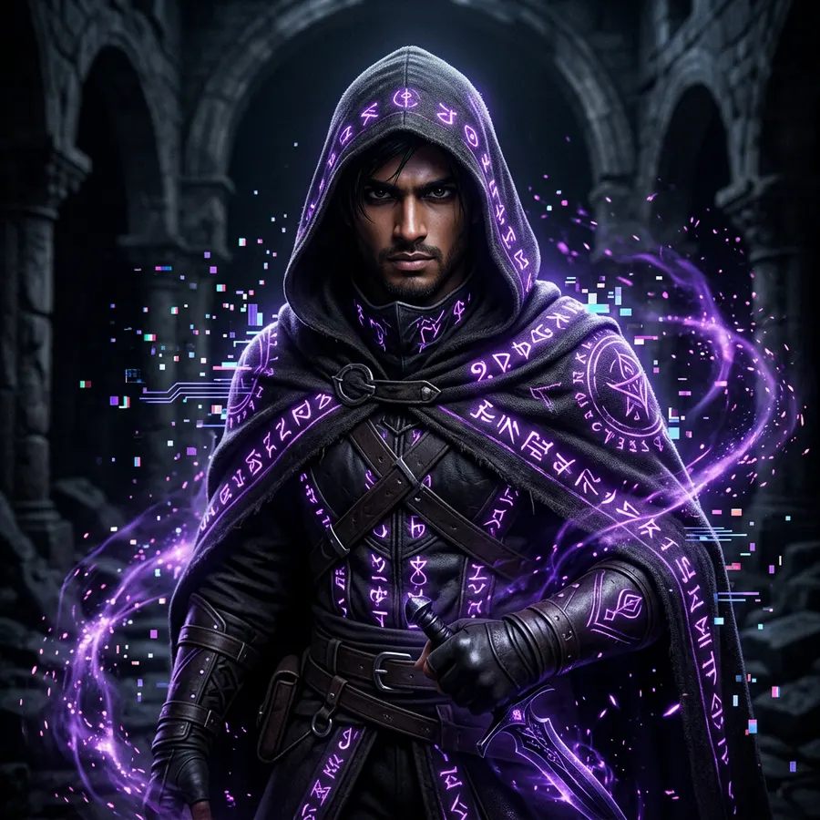 Shadow Rogue Gamer — AI photo sample made with Gemini