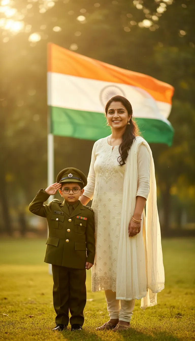 नेताजी सुभाष चंद्र बोस स्टाइल — AI photo sample made with Gemini