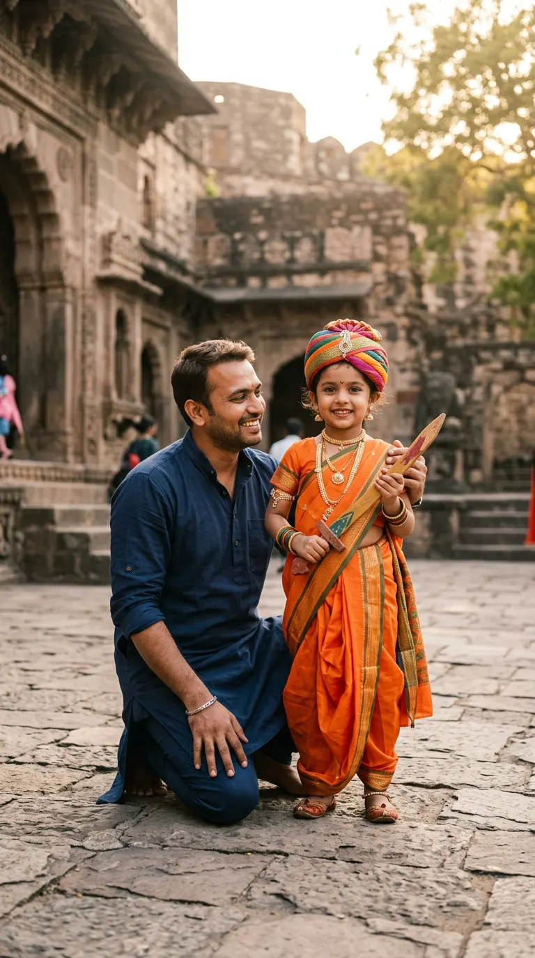 रानी लक्ष्मीबाई स्टाइल — AI photo sample made with Gemini