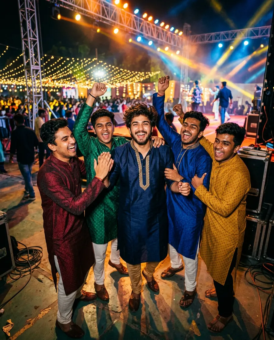 College Fest Celebration — AI photo sample made with Gemini