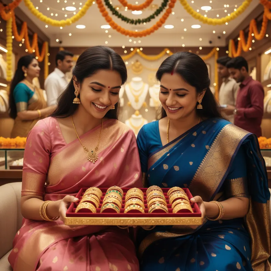 Traditional Bangle Shopping — AI photo sample made with Gemini