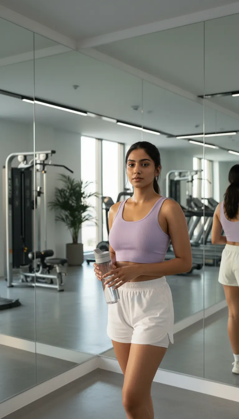 Post-Workout Aesthetic Glow — AI photo sample made with Gemini