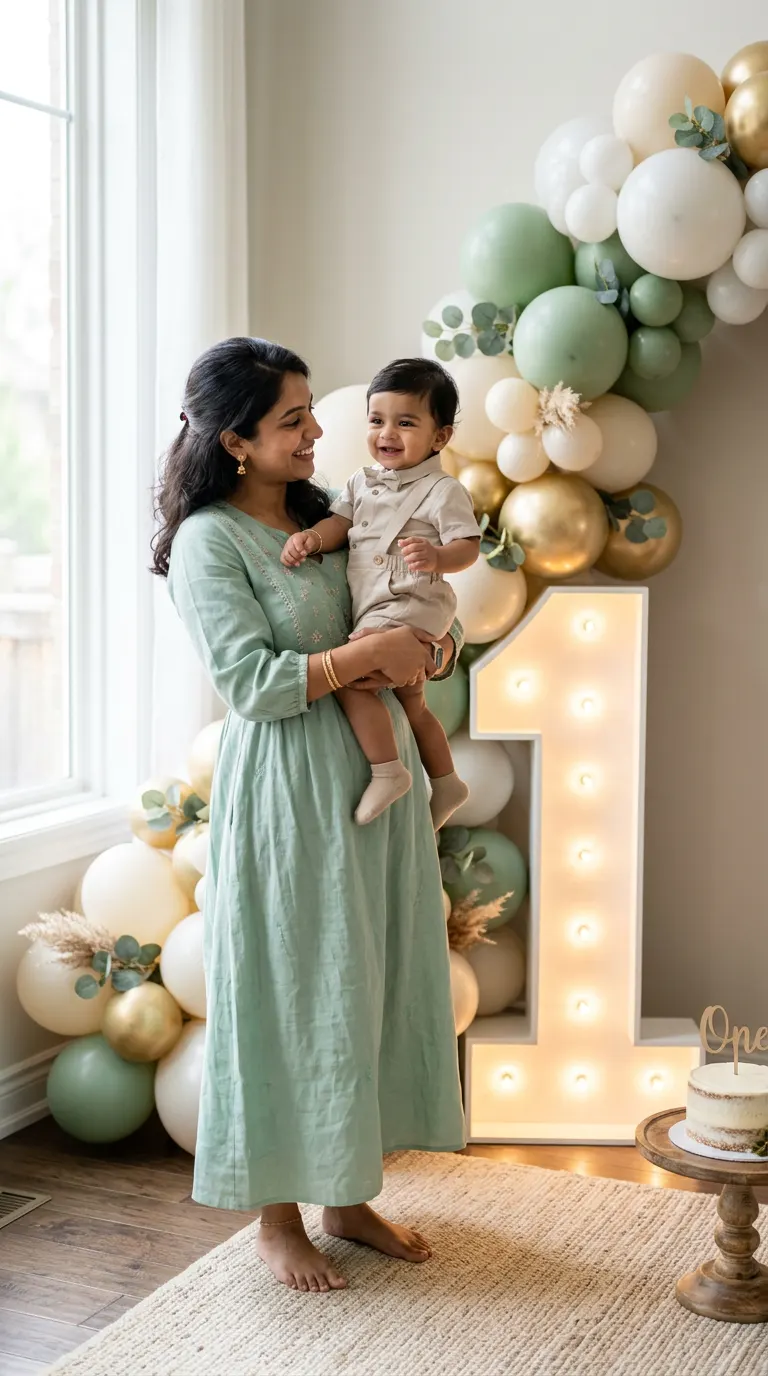 Pastel Balloon Wonderland — AI photo sample made with Gemini