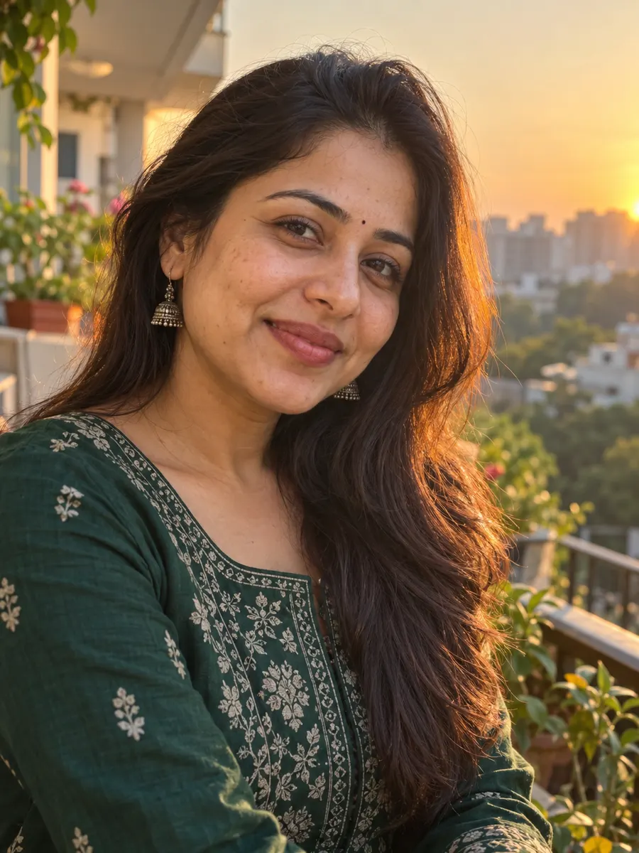 Sunlit Indian Portrait — made with ChatGPT
