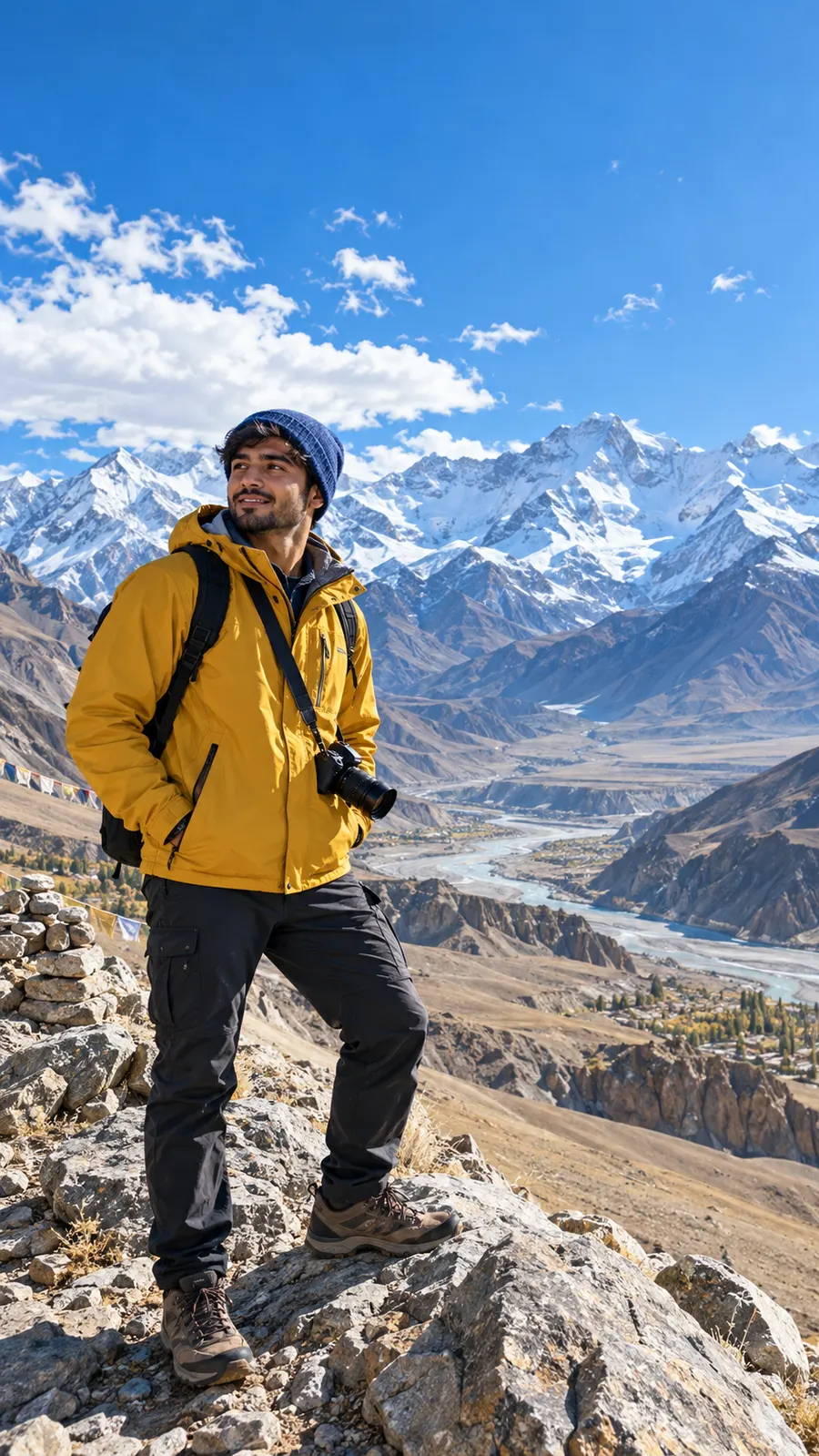 Scenic Mountain Travel Shot — made with ChatGPT