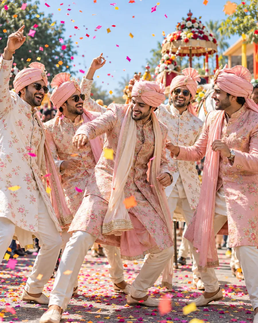 Pastel Baraat Dance Swag — AI photo sample made with ChatGPT