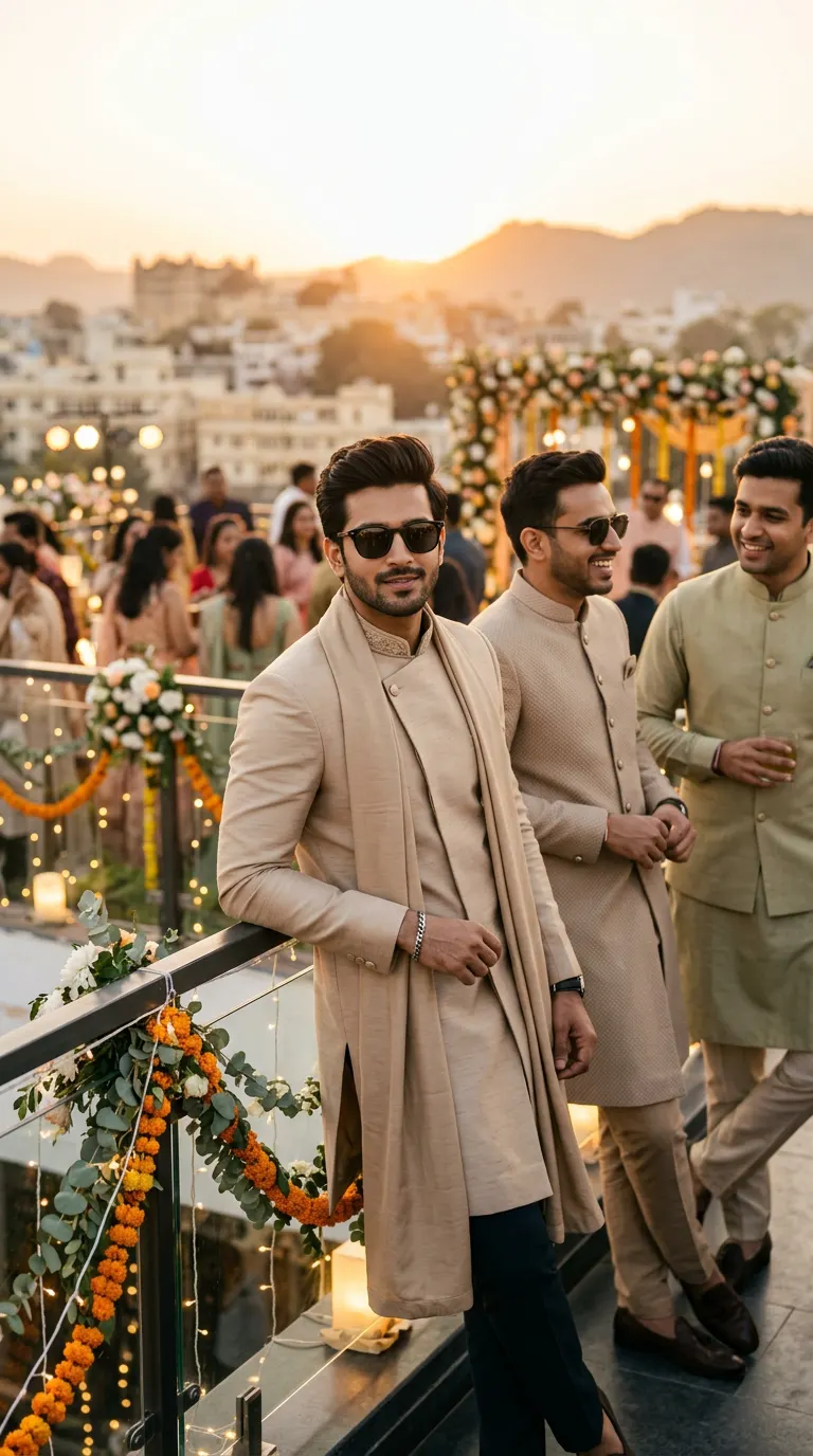 Modern Beige Terrace Candid — AI photo sample made with Gemini