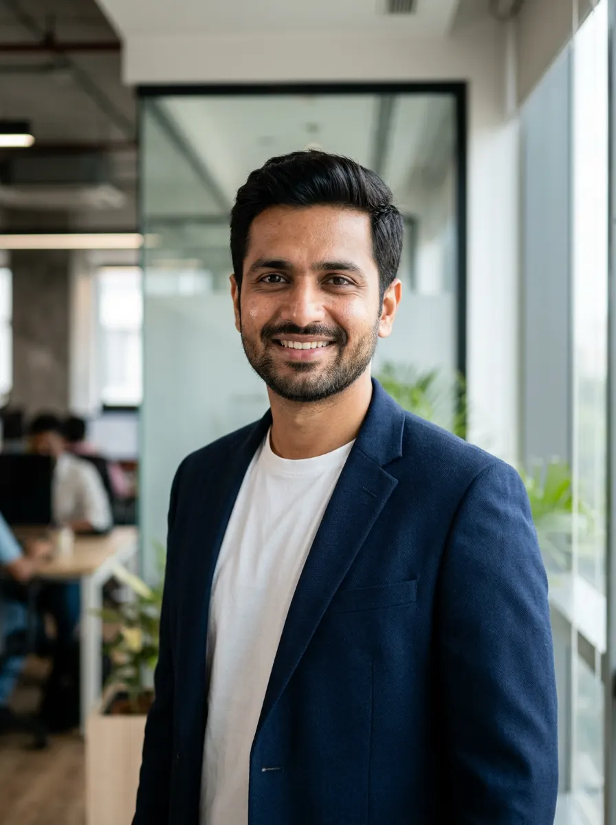 Modern Tech Leader Headshot — AI photo sample made with Gemini