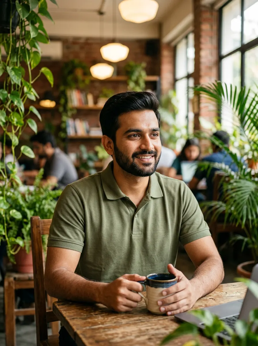 Co-working Creative Freelancer — AI photo sample made with Gemini