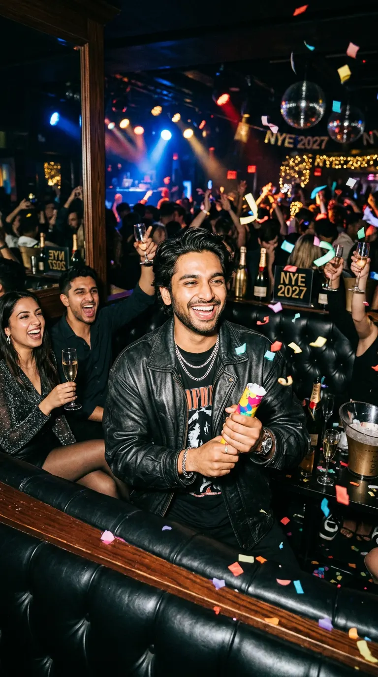 Retro Club Flash Capture — AI photo sample made with Gemini