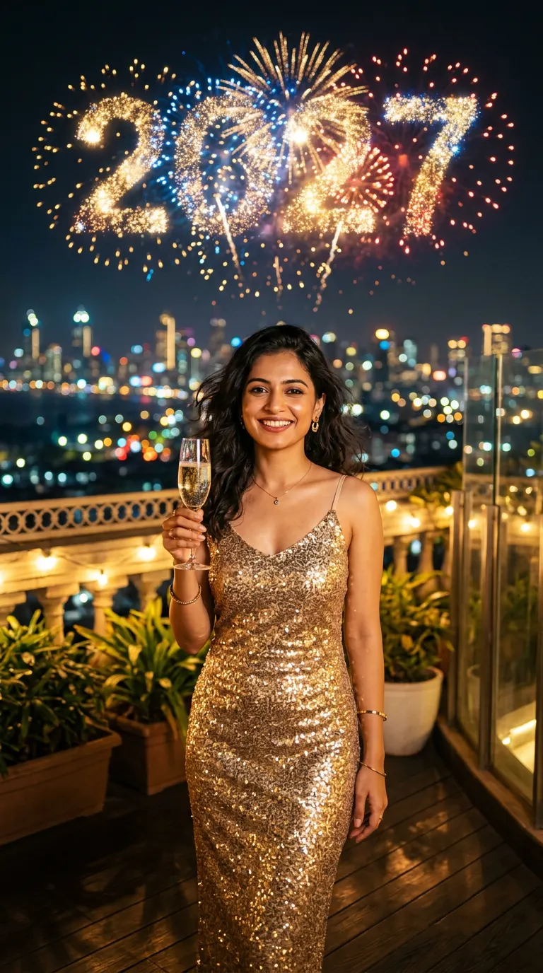 गोल्डन ऑवर मिडनाइट टोस्ट — AI photo sample made with Gemini