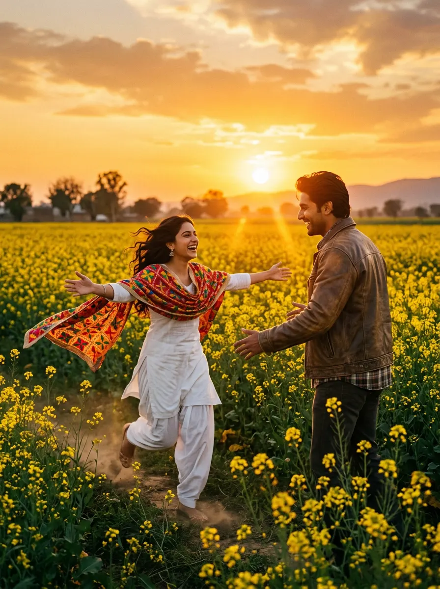 सरसों के खेत वाला क्लासिक ड्रीम — AI photo sample made with Gemini