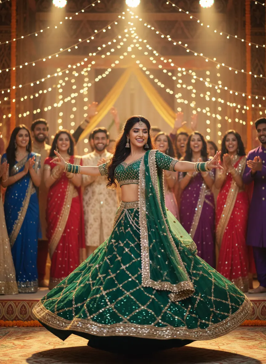 Bollywood Lead Dance Step — AI photo sample made with Gemini