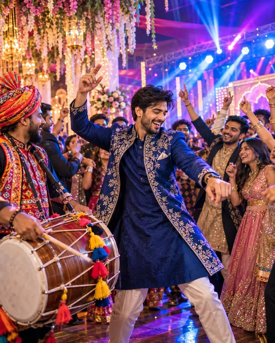 Energetic Dhol Beats Vibe — AI photo sample made with ChatGPT