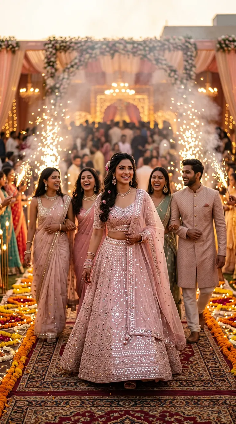 Grand Squad Sangeet Entry — AI photo sample made with Gemini